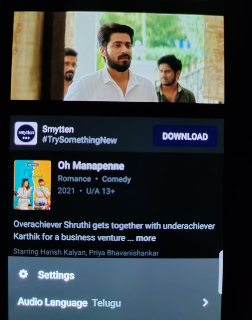 #OhManapenne Audio Available in  Telugu language also ❤️
Thank you so much Entire Team  #OhManapenne 💞

<a href="/iamharishkalyan/">Harish Kalyan</a> <a href="/KaarthikkSundar/">Kaarthikk Sundar</a> <a href="/Composer_Vishal/">Vishal Chandrashekhar</a>
<a href="/priya_Bshankar/">Priya BhavaniShankar</a> #OhManapenneonhotstar #harishkalyan