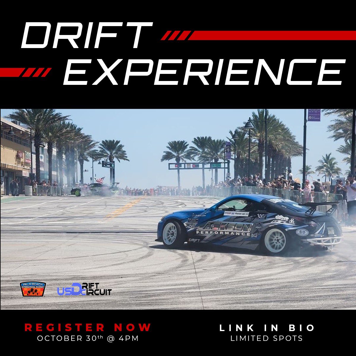 Veterans_Trust's tweet photo. Exciting opportunity for a few lucky Veterans and first responders who’d like to experience going sideways at high speeds 👀🏁💨. Register Now‼️ Lucky winners announced on Tuesday at 5pm EST.

https://t.co/OjCnFLhiIx

Shoutout to @wfchrisjackson and @usdriftcircuit. https://t.co/r9zjSYIZKz