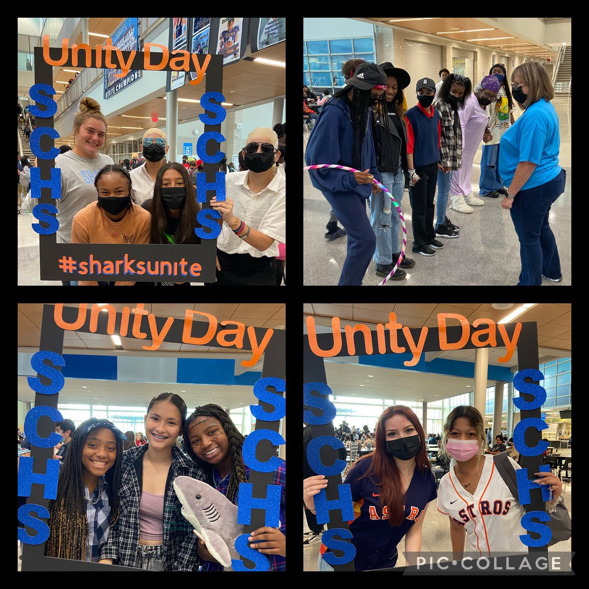 We had a 💥 💥 💥 hosting UNITY DAY for our Sharks@lunch!! Games, puzzles, photos and more… We 💙🖤 our Shark Fam!! #sharksunite #bekind #nobullyzone #seesomething #saysomething