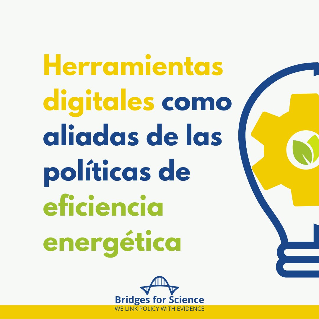 bridges4science's tweet photo. Hoy en el #DiaMundialDelAhorroDeEnergia 💡queremos compartirte ejemplos de la @IEA sobre cómo #gobiernos y formuladores de políticas🧑🏽⚖️ han volteado hacia la #tecnología 💻para diseñar, implementar y monitorear estrategias de eficiencia energética☀️
#BridgesforScience https://t.co/e85mLCwHe2