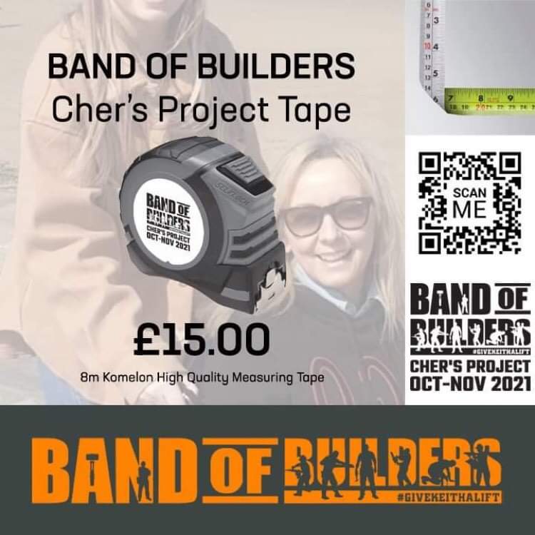 bandofbuilders's tweet photo. Need a new tape? Or just fancy supporting us. remember all proceeds go to helping us help more tradespeople

https://t.co/StSzf0PFu0

#Chersproject
#TogetherStronger https://t.co/aa3od915Iy