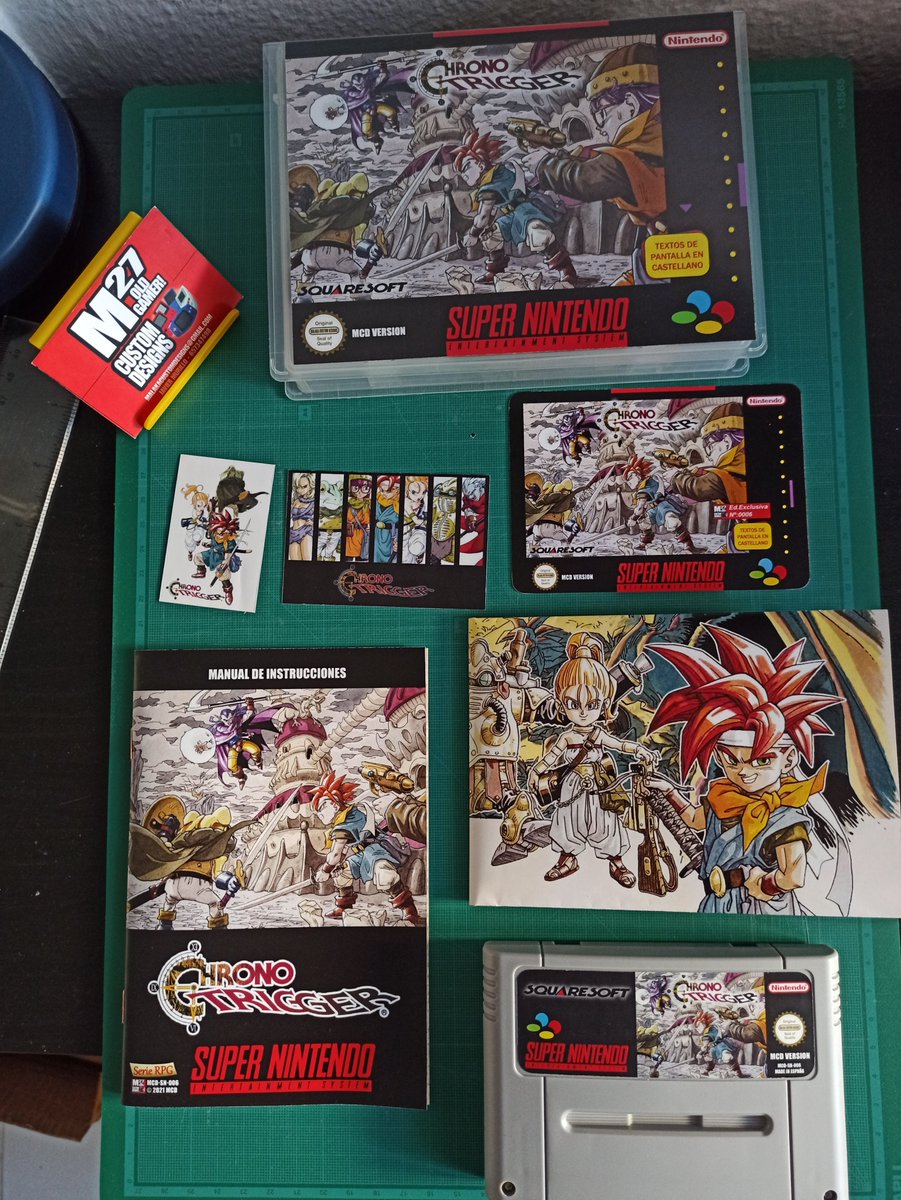 Malaka27Old's tweet photo. Si viajas en el tiempo, asegurate de que tu juego aguante....
#chronotrigger edición exclusiva #malakacustomdesigns, grabado en ESPAÑA, sin bugs, en castellano y con TODO rediseñado entero.
¡Mas bonito, Mas barato y Mejor Juego!
se pide, sen envía y se disfruta.
YA DISPONIBLE! https://t.co/PUrJO8FUdw
