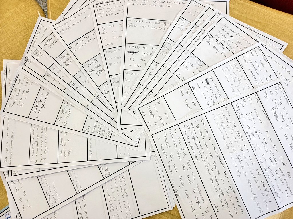 Our National Day on Writing activities had our students answering the question #WhyIWrite before jumping in the deep end with creative writing group stories! It was the game of Telephone meets Free Writing! 😁 My English Teacher heart was so happy to see WRITING! #NDOW2021