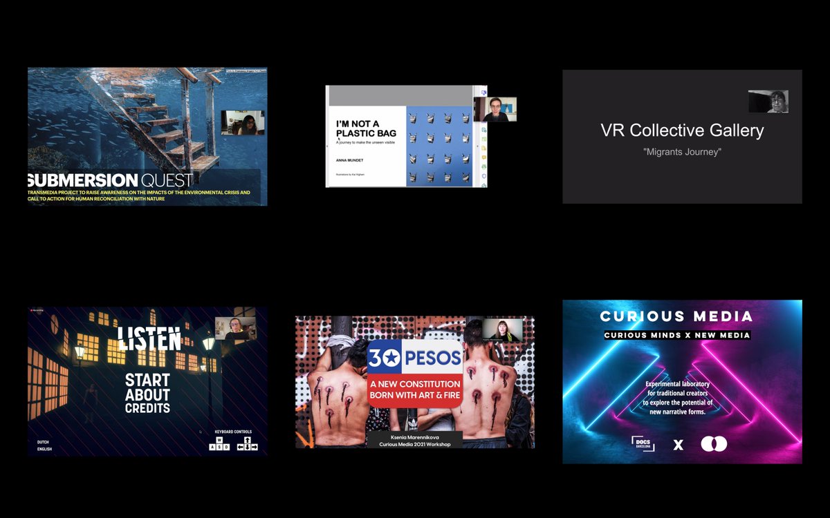 garage__stories's tweet photo. It's a wrap!👏 Thrilled about the AMAZING #newmedia projects we've just shared at the #CuriousMediaLab pitch discussion! ♥️🎬📱Great insights from our fellows @opendoclab and @DocsBarcelona🙏 
&amp; KUDOS to our participants for such outstanding works and a great sharing team spirit! https://t.co/xUKhvYL1lr