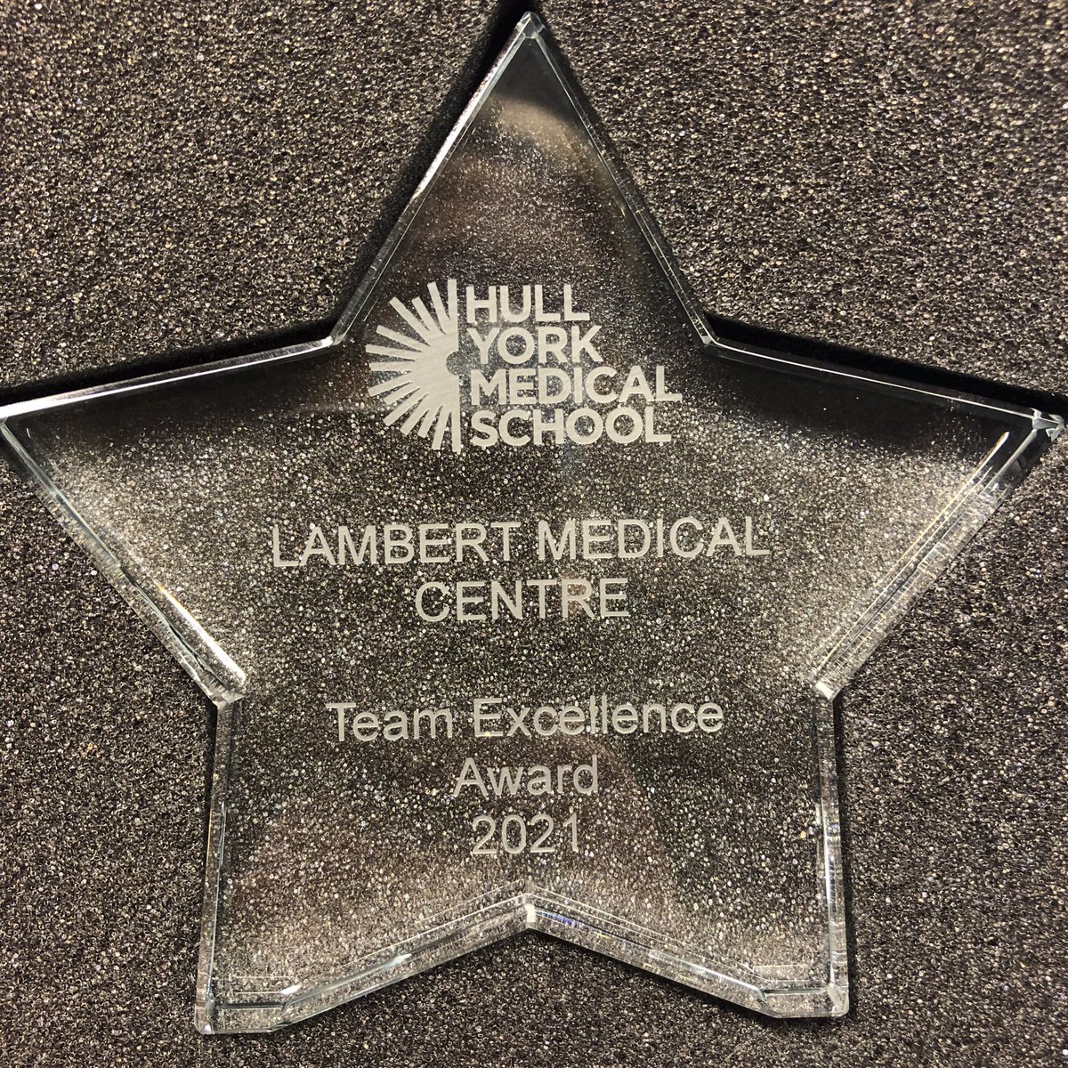 Lambertmedical1's tweet photo. How proud are we to receive this. Thank you @HullYorkMed #hymsawards https://t.co/K40jmrfBdb