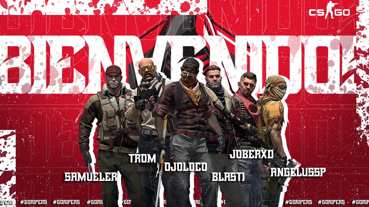 🔴 PRESENTACIÓN 🔴

Volvemos con las presentaciones y las que nos quedan... #RipersEstaDeVuelta 

Nueva sección #CSGO
La abrimos como dios manda! CON ESTOS ASESINOS SEDIENTOS DE SANGRE 🔪

☠️ <a href="/ojoloco886/">ojoloco886</a>
☠️ <a href="/samuelercs/">Samueler</a>
☠️ @ggabrielmh
☠️ <a href="/MarcSerrano1897/">Marc</a>
☠️ <a href="/angelussp2/">Angelussp</a>
☠️ <a href="/JoberxD/">JoberxD |</a>