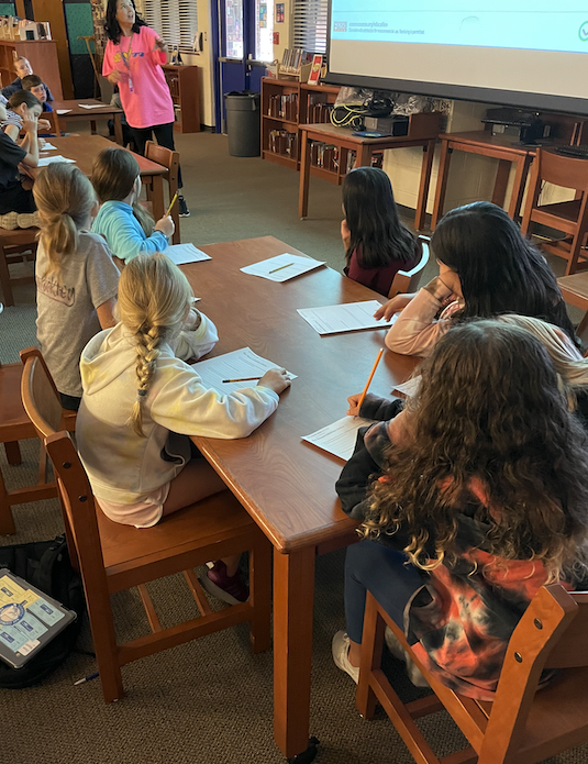 BayTech2's tweet photo. Mrs. Wiselogel #mediaspecialist at #BreakfastPointAcademy and Mrs. Salaveria teach the meaning of #digitalcitizeship and making smart decisions online. #DigitalCitizenshipWeek #CommonSense https://t.co/ibZ9lEJt8c