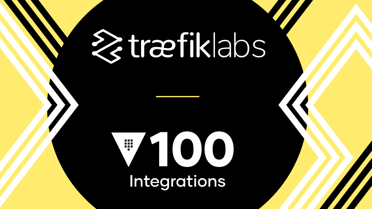HashiCorp's tweet photo. HashiCorp #Vault has surpassed 100 integrations, including @traefik Enterprise, which supports Vault as a key-value store for certificate management and can enlist Vault as a certificate resolver, dynamically generating certificates on the fly. https://t.co/AFRIoTR1CP #Vault100 https://t.co/Mn0oGOR6ab