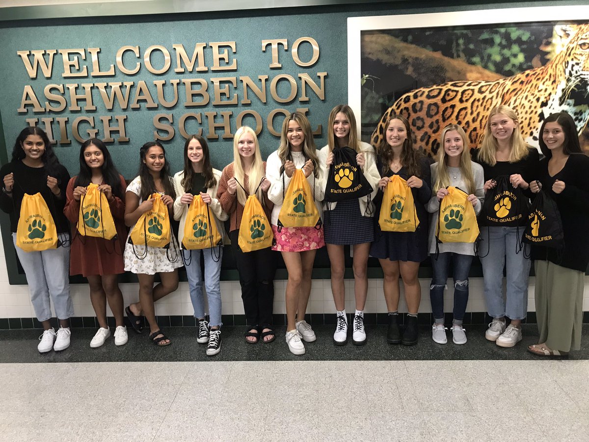 AshwaubenonJags's tweet photo. Wish the @jaggirlstennis team luck if you see them before they leave for Team STATE! #rolljags https://t.co/ygvuxE3n9S