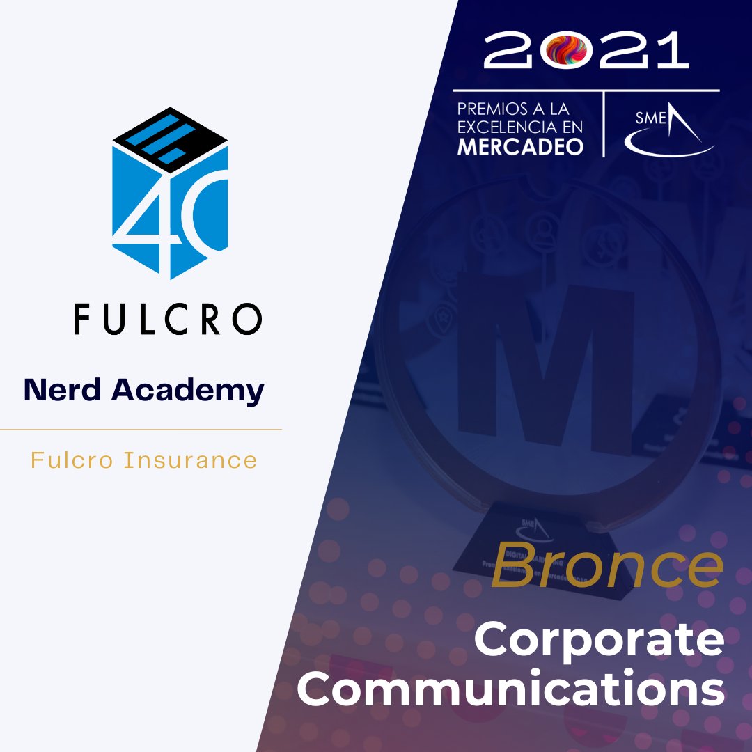 Fulcroinsurance's tweet photo. #TeamFulcro humbly announces that we've received the Bronze @smepuertorico Award for our Nerd Academy! We take this recognition to heart as it exemplifies our #InsuranceNerds' dedication to our clients &amp; our mission to continue strengthening our expertise!

#40YearsByYourSide https://t.co/83Fy6skyRn