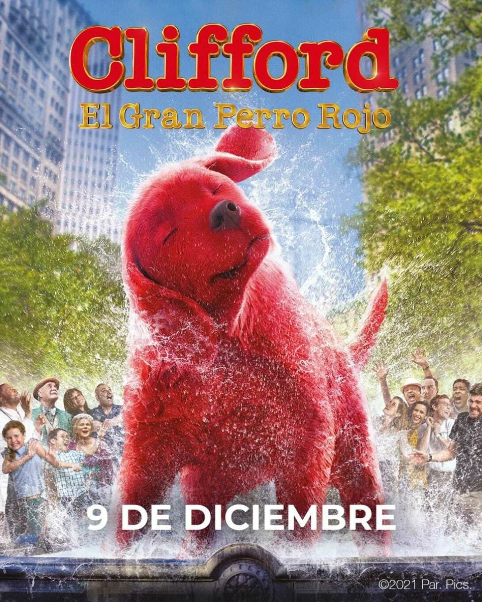 zonachavozeddy's tweet photo. Llegó  el póster de "CLIFFORD" El gran perro rojo y su estreno en cines será a partir del 9 de Diciembre. 

#Clifford #CineFamiliar #cine https://t.co/pwJK7MH9Yy