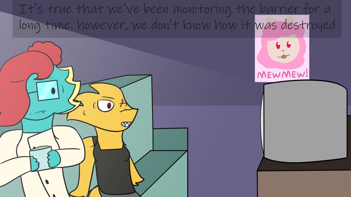 foxflame2's tweet photo. Glitchswap redraw #65-66! The meeting starts, and everyone watches the news as toriel is questioned about the barrier being broken...
#underswapfanart #Underswap #glitchswap #glitchtalefanart #glitchtale #underswaptoriel #toriel #underswapalphys #alphys #underswapundyne #undyne https://t.co/QCedHhdNhQ