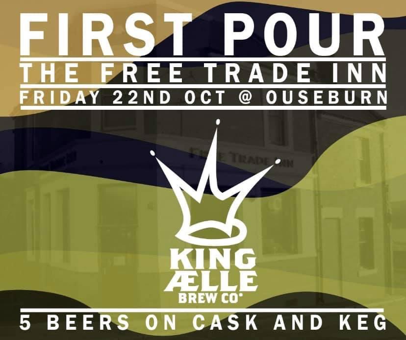 TheFreeTradeInn's tweet image. We’ve not one, but two ‘first pour’ events tomorrow with a brand new IPA from @pilotbeeruk and the first beers out in the wild from ‘King Aelle’, brewed under the Delaval Arms at Old Hartley .

We’re aiming to all beers pouring early afternoon 🍻