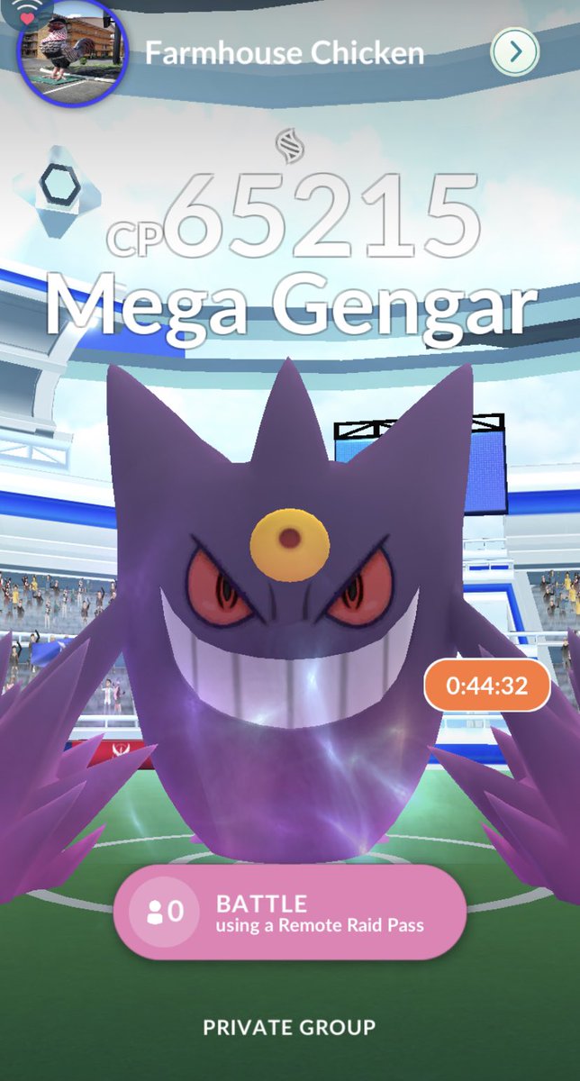 MichaelRochelle's tweet photo. Mega Gengar raid on me, will start with a minimum of 6
My code is 7324 9070 1519
#PokemonGOraid https://t.co/84TQoEbw4r