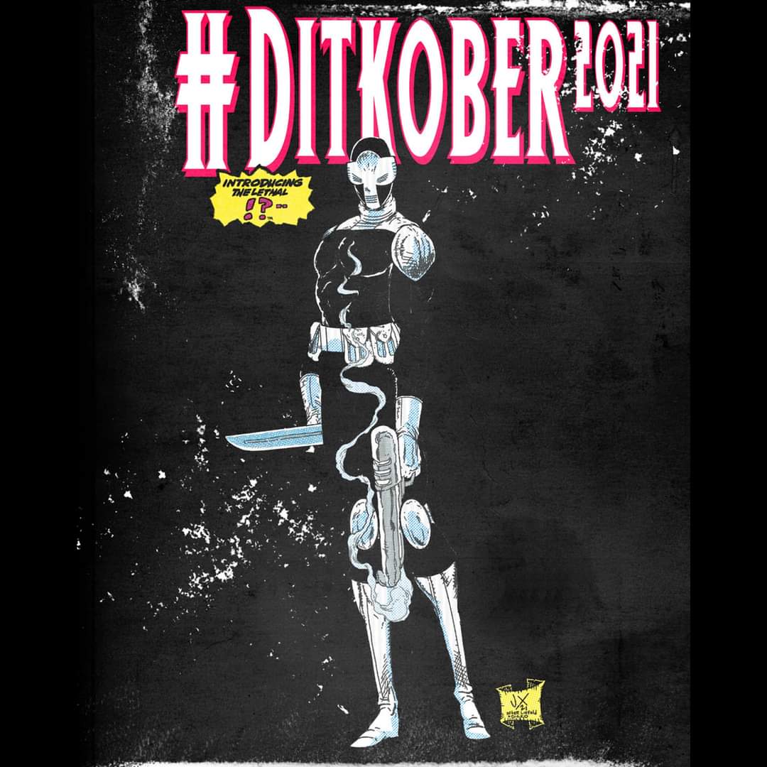 JeauxJ's tweet photo. Reposting from Instagram:π€πΌπ―π₯ #DitkoBer2021 Day 19: #!? #SteveDitko #Ditko #DitkoBer #JeauxJanovsky #JeauxJ #JeauxJanovskyArt #DeadPool #DeadPoolHomage #MashUp #NewMutants #NewMutants98 #FirstAppearance #RobLiefeld #MarvelComics #VigilanteComics #VigilanteAction @robertliefeld https://t.co/CKqPHA8XKY