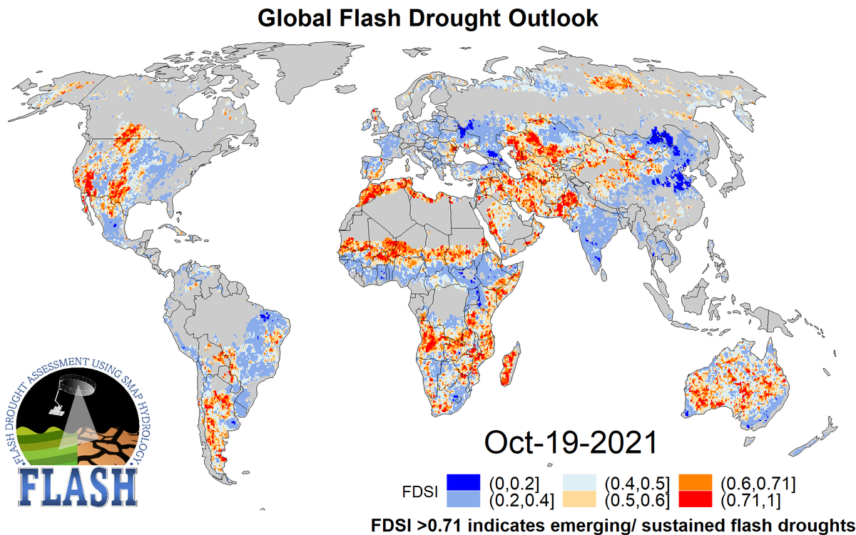 FLASH: FLash Drought Assessment using SMAP Hydrol. tweet media