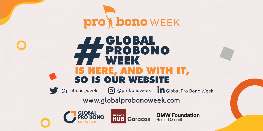 The #ProBonoWeek is here, and with it, so is our new website.

Here you can learn about the pro bono work being done around the world. We want to give platform and visibility to all those great collaborators who work for a better world!

Want to know more? check out our bio!