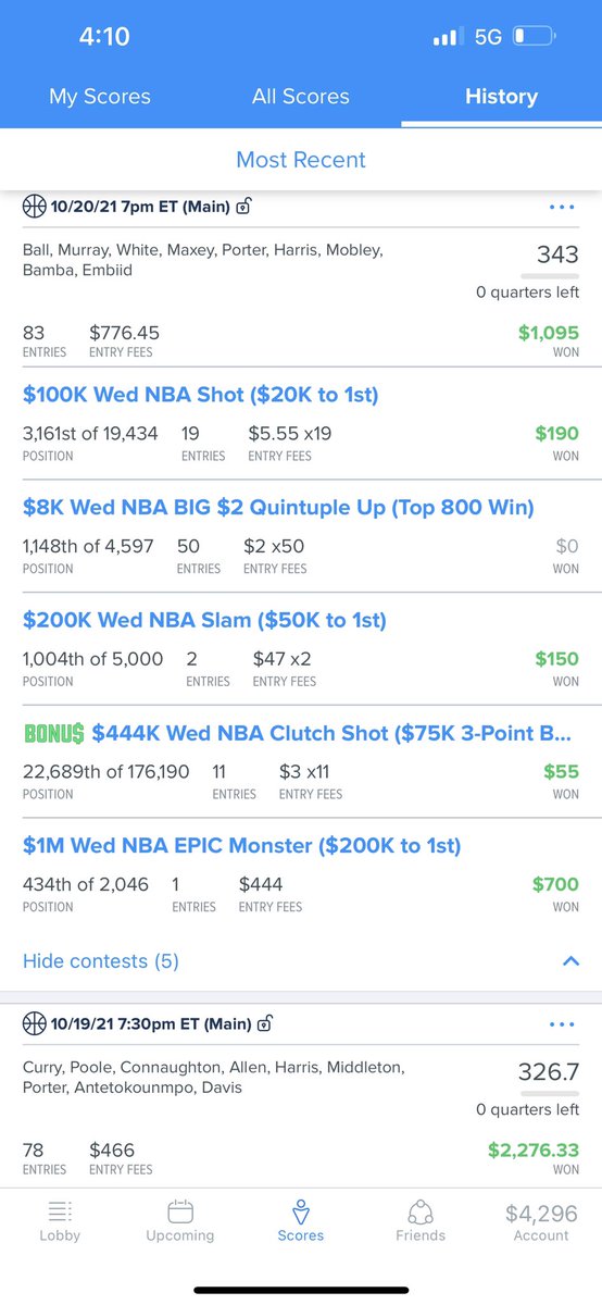 Fanduel Addict (FanDuelTeezem) Twitter