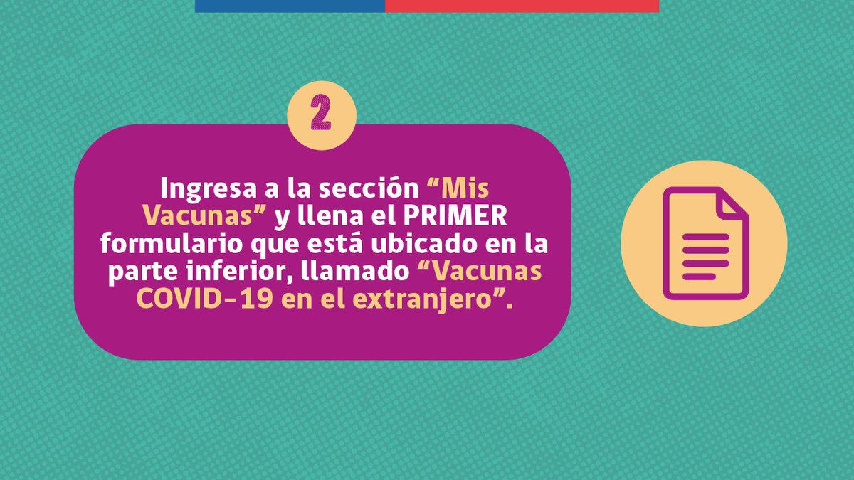 MeVacuno's tweet photo. 🔴 ¡Atención! Chilenos y extranjeros residentes vacunados fuera de Chile deben seguir estos pasos en https://t.co/HUjCxPO1gG para acceder a su #PaseDeMovilidad 

🌐 Revisa el calendario de vacunación completo en https://t.co/TNQZ1bw9Ge 
#YoMeVacuno ✌ https://t.co/SqCzXvutXK
