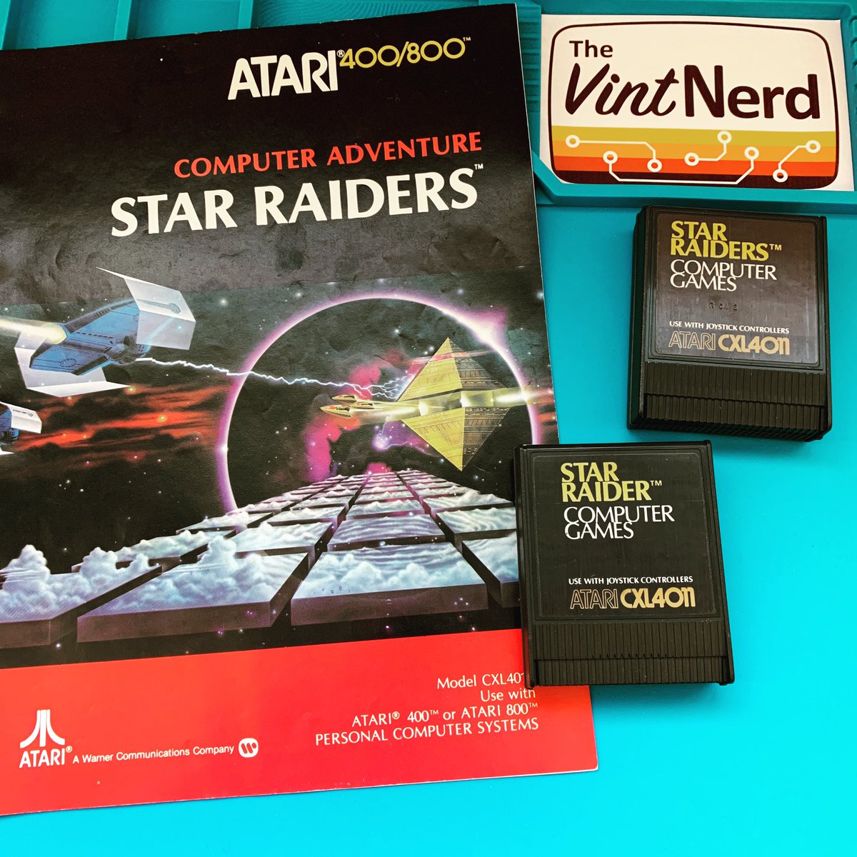 thevintnerd's tweet photo. I played both of these and I guess I like each one. I'm not the type 'o guy to choose just a singular title.
#atari #atari8bit #starraider #starraiders #cxl4011 #vintagecomputing #retrocomputers #retrogaming https://t.co/tpmAx9Z6P4