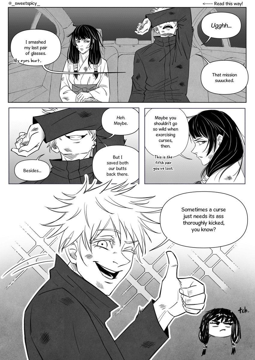 _sweetspicy_'s tweet photo. Bandages &amp; Bows 🤕🎀💝
please read right to left, manga style!
#gojohime #gouta #gojo #utahime #五歌 #呪術廻戦 https://t.co/O1mFZgYIBW