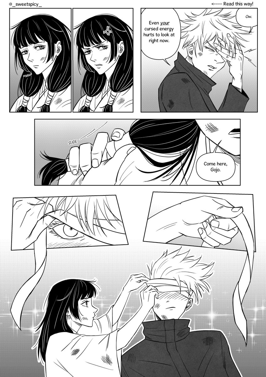 _sweetspicy_'s tweet photo. Bandages &amp; Bows 🤕🎀💝
please read right to left, manga style!
#gojohime #gouta #gojo #utahime #五歌 #呪術廻戦 https://t.co/O1mFZgYIBW