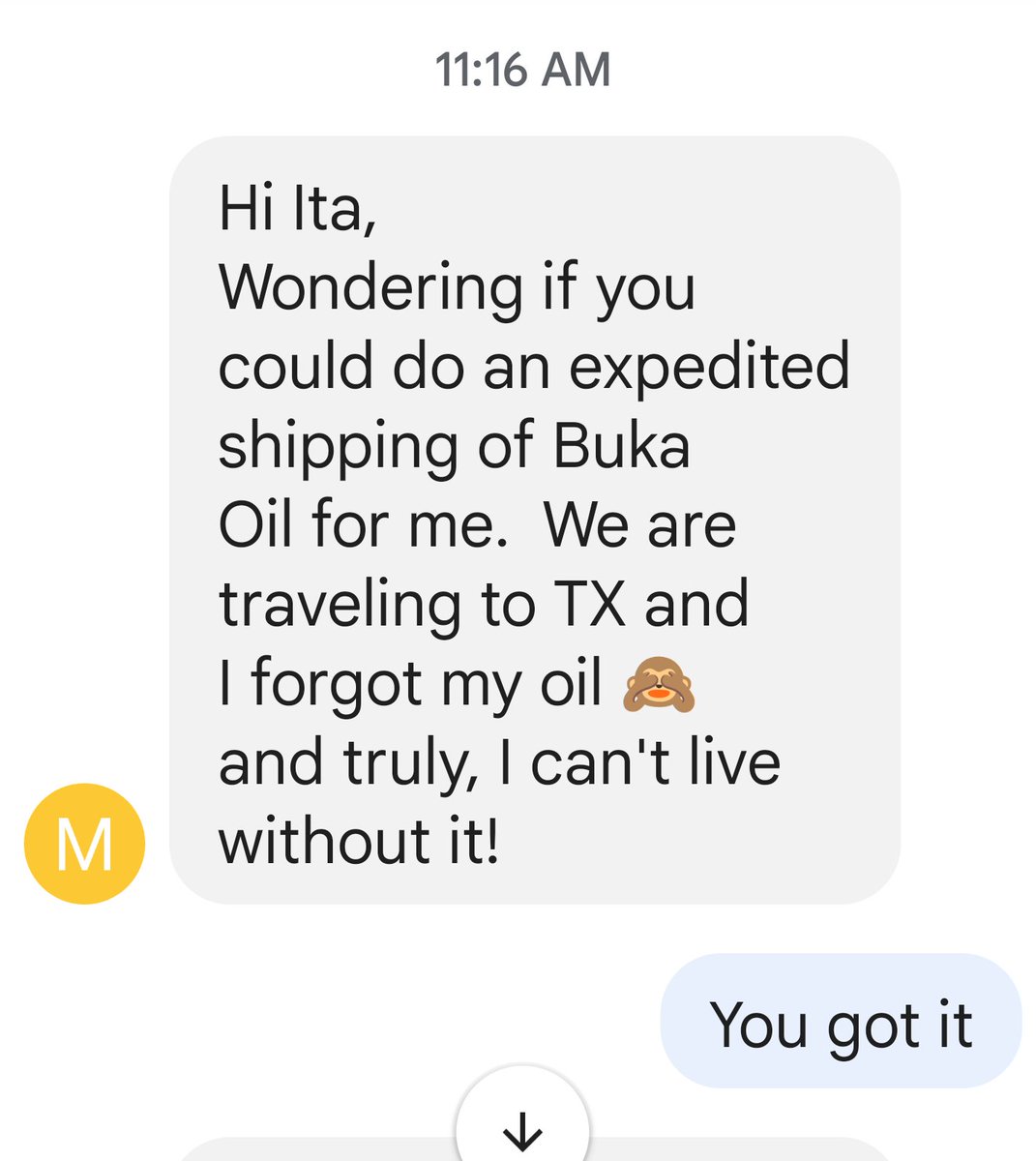 BukaMoisture's tweet photo. The Buka serum is incredible. She spent $104 to have it shipped overnight.
https://t.co/msoIDghQfB https://t.co/6fSoF8nlet
