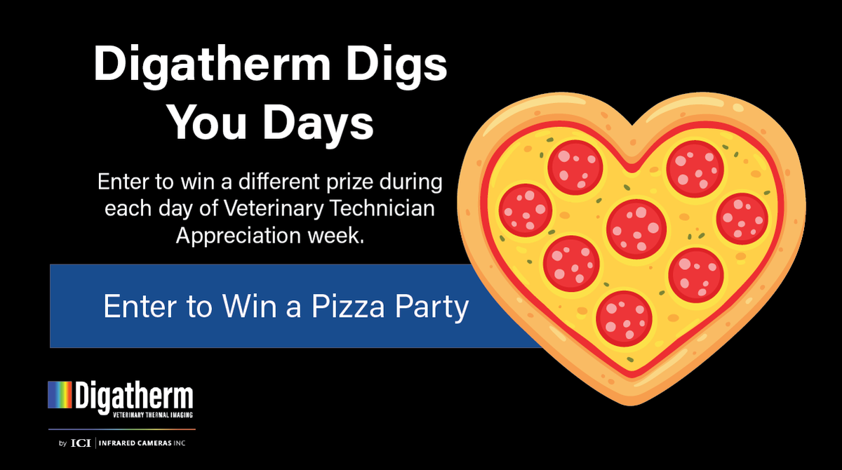 digatherm's tweet photo. [Digatherm Digs You Days] We're on Day 5 of Veterinary Technician Appreciation week! Today you can enter to win a pizza party for the office. Sign up at https://t.co/wzrX2IVmfa

#veterinarytechnicianappreciation #veterinarytechnicianappreciationweek #veterinarynurseappreciation https://t.co/8TLd34lN86
