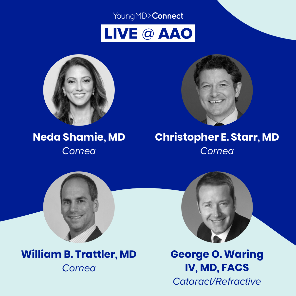 You’ve connected with them on-screen, now it’s time to meet them in-person! You can connect with these familiar YMDC faces LIVE at #AAO2021. This is the first☝️IRL opportunity to enjoy the mentorship and education you have come to love virtually. 🌃 eyetube.live/ymdc/aao