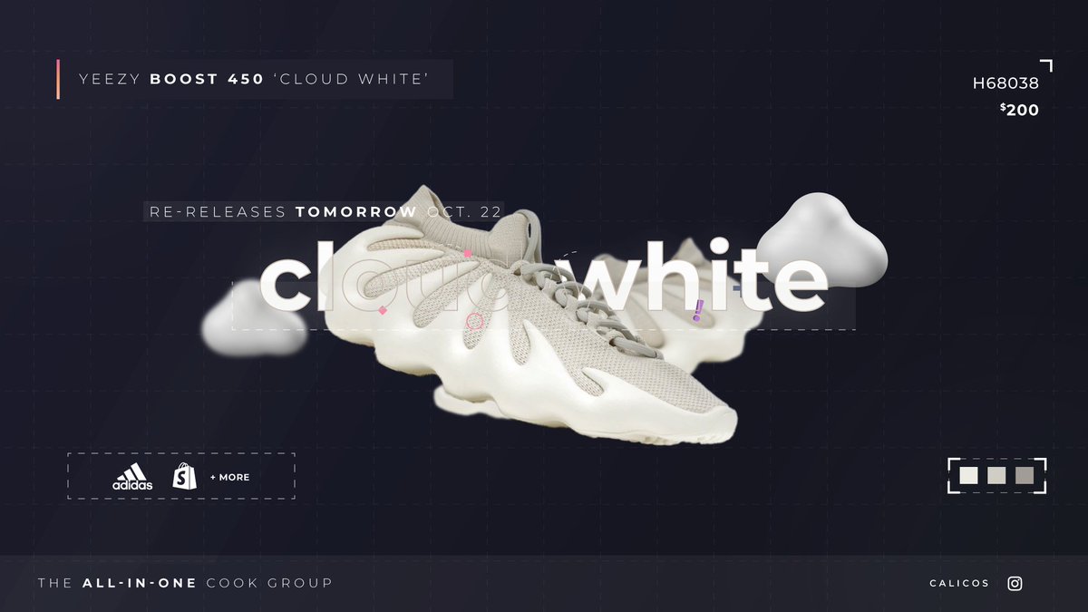 Our members are ready for the Yeezy 450 Cloud white restock. Are you?