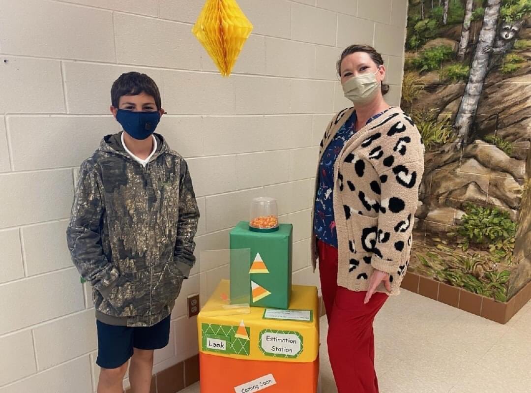 Congratulations to our estimation station winners! Ethan and Mrs. Tammy estimated the closest to the 147 pieces of candy corn in the container. Our awesome bookkeeper, Mrs. Jones, will continue her contest with the next one starting on November 1st. Best of luck, everyone!