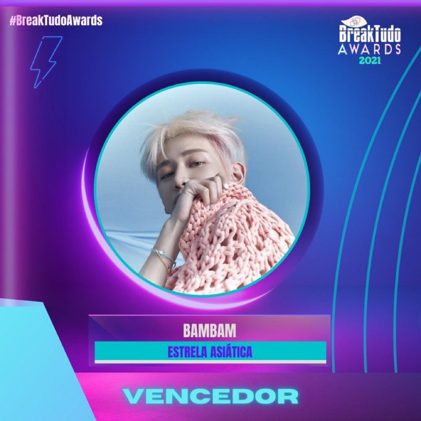 GOT7Charts__'s tweet photo. BamBam wins his 1st International Award "Asian Star" at BreakTudo Awards 2021. 🏆 

#BAMBAM @BamBam1A @BAMBAMxABYSS @GOT7Official https://t.co/k3Tmsfs4MO