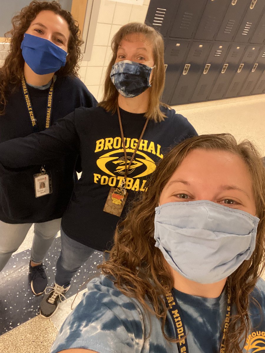 Broughal Blue Day for spirit week and pep rally day! #OurBestBMS #RocketPride <a href="/GammelMs/">Ms. Gammel</a>