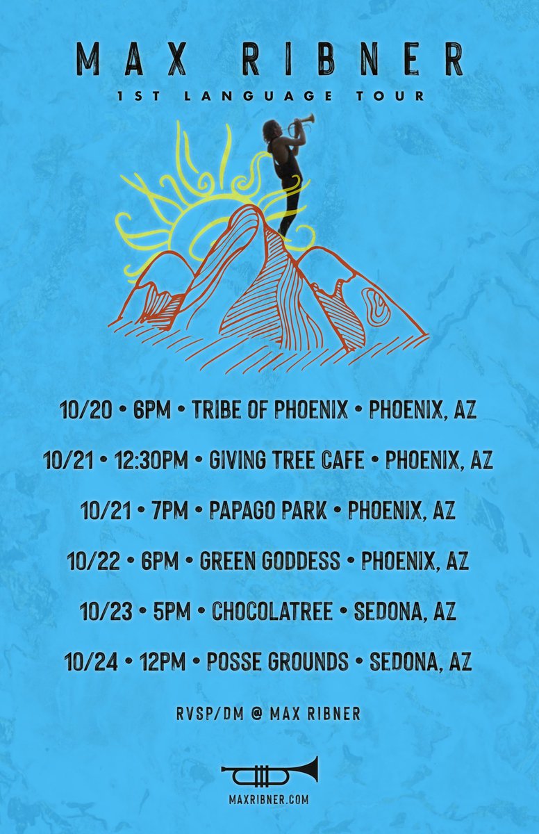 MaxRibner's tweet photo. Holler if you’re in PHX , Sedona. 

Send a DM @MaxRibner  

#1stlanguage #albumrelease #livemusic #art #raw #grief #praise #unity #thankyou https://t.co/OyKbjaJIhK