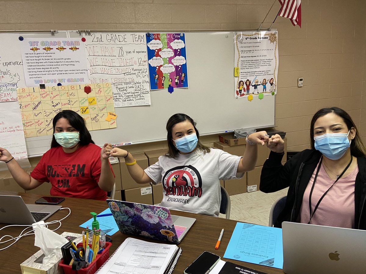 #fistbumps #teamwork #HCISDbeKind #BonhamKind