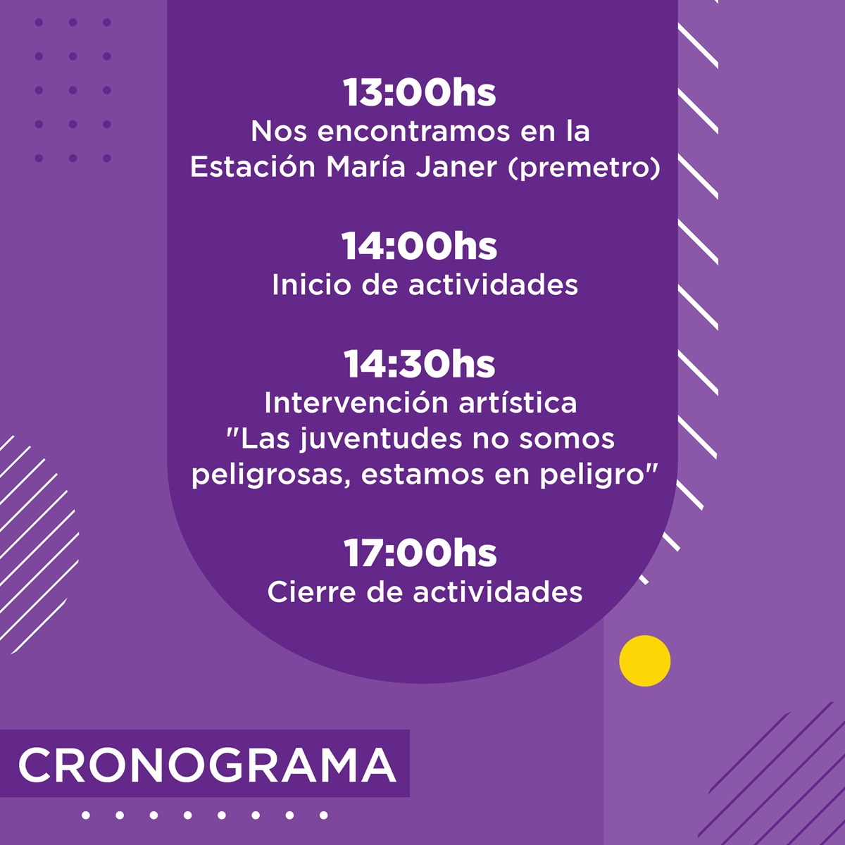 surfadu's tweet photo. JORNADA DE ARTIVISMO
BARRIO ADENTRO📢

🗓️ El SÁBADO 23/10 volvemos al barrio Piletones (Soldati)
📌 Estaremos realizando actividades artisticas para visibilizar que LAS JUVENTUDES NO SOMOS PELIGROSAS, ESTAMOS EN PELIGRO! 

Para sumarte anotate acá! https://t.co/nVqMYVTOuu https://t.co/pK459A3Pnw