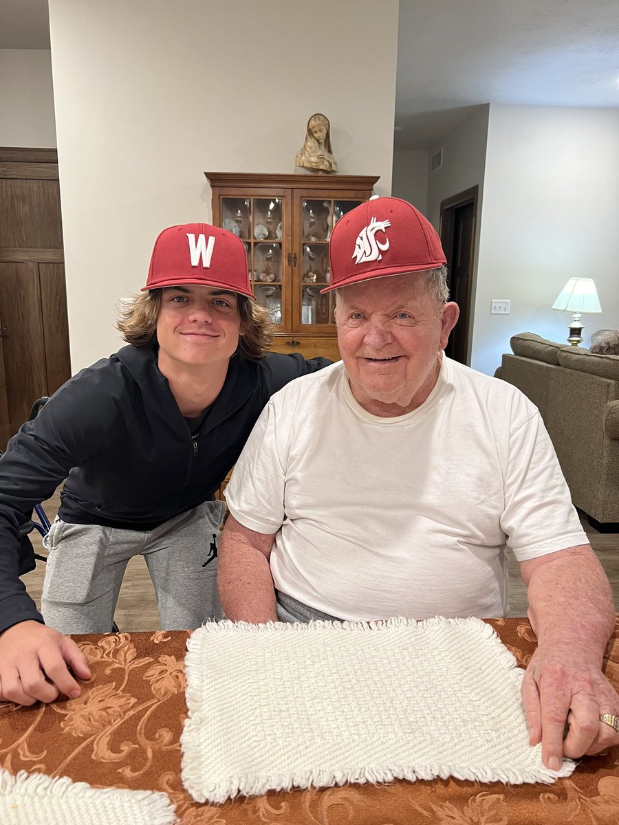 wadebeavers's tweet image. My dad is 87 years young and he is a fighter. Told he had terminal kidney cancer. He beat it. Two heart attacks. He won. He has grit! He jokes that he lives to piss off more people. Carson is getting some baseball wisdom from him. Cherish the days with the people you love!