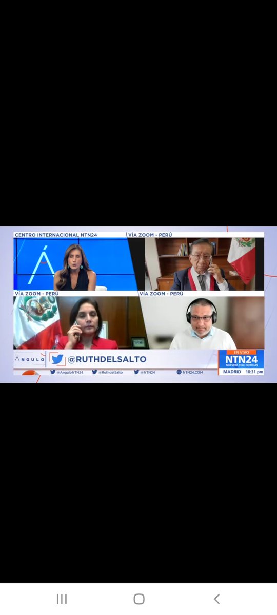 Entrevista en el programa ANGULO  con Ruth del Salto, de la cadena internacional NTN24
JMBZ:"Por primera vez un sistema democratico integral, que ha salido desde las calles a permitido que un hombre del pueblo acceda al poder."