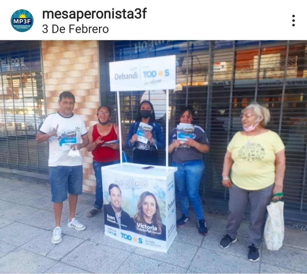 HoracioAlonsoAr's tweet photo. Comparto Publicación de La Mesa Peronista de Tres de Febrero.
EN TODO EL DISTRITO
Hoy también estuvimos en Pablo Podestá, para difundir nuestras propuestas y charlar con nuestras vecinas y vecinos.
Sí! a las Propuestas
#MP3F
#HoracioAlonsoConduccion
#FrenteDeTodos
#Si https://t.co/PD6SR8GMou