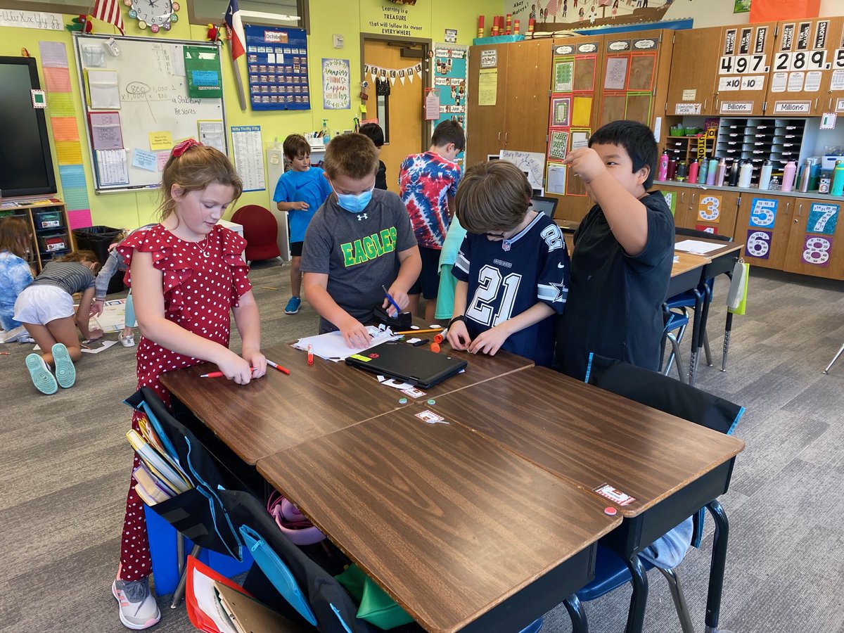 LeaRayHPISD's tweet photo. ⁦@ArmstrongHP⁩ 4th graders created Monopoly games based upon Texas Native American tribes. Who says learning isn’t fun? https://t.co/XWPw7YcKii