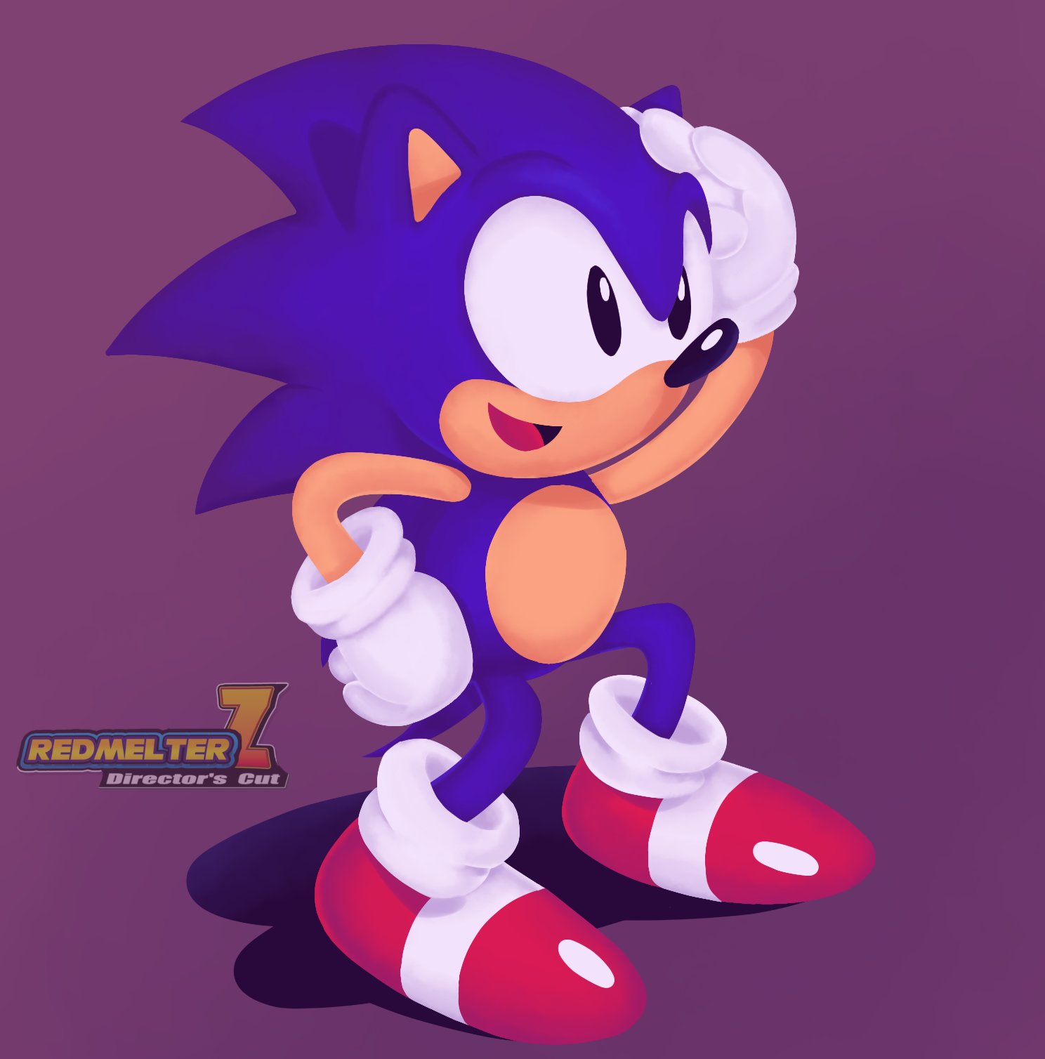 SETD💽WN on X: Lineless Classic sonic. #SonicTheHedgehog #lineless #FANART  #classicsonic  / X