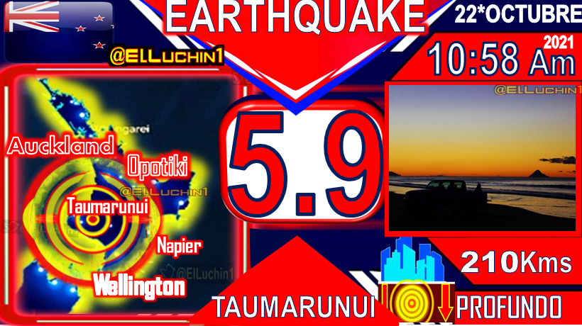 elluchin1's tweet photo. 🇳🇿#UltimaHora
➡#Sismo 🔴 5.9⚡ A Local
30 Kms South West of 🌇#Taumarunui
⏱10:58 Am 🌇Nueva Zelanda🇳🇿
PROFUNDO🔰210 Kms
NewZealand🇳🇿
#BuenViernes #Temblor #Terremoto
#Earthquake #FridayMorning https://t.co/9kjSovlCza