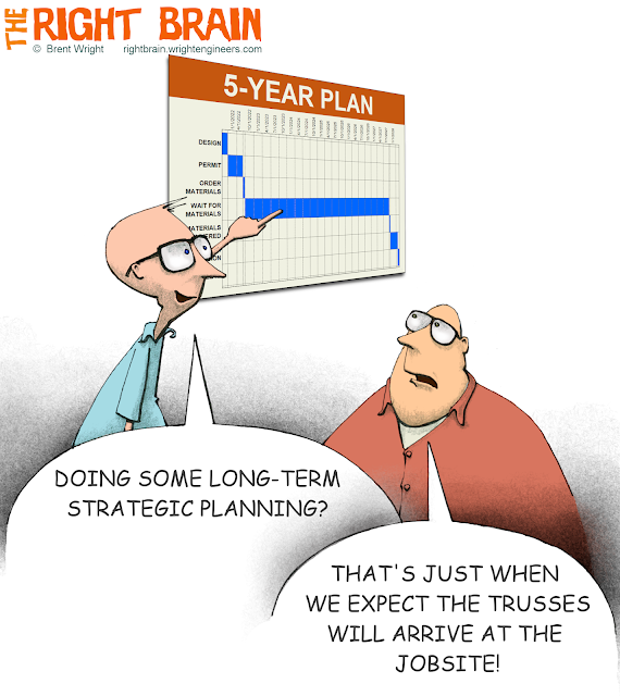 WrightEngineers's tweet photo. Seems like we're running short on just about everything these days...and if you can get it, it's taking longer to arrive.
#engineering #structuralengineering #construction #architecture #buildingconstruction #designandconstructionnetwork #wrightengineers #rightbrain #cartoonist https://t.co/hB7oOZDjkb