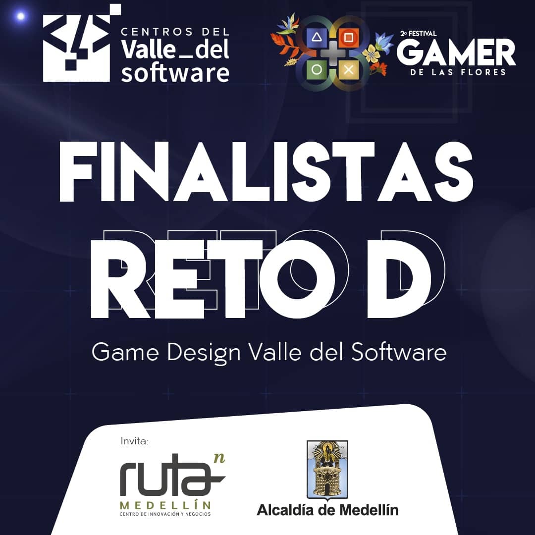 Ya están aquí los finalistas del Reto D de este II Festival Gamer 🎉🤓🎮
Gracias a todos los que hicieron parte y demostraron el gran talento que tenemos en el país. Ahora tu pudes apoyar a tu favorito conócelos en: medellingamer.com/medellin-gamer… Apoya <a href="/Ruta_N/">Ruta N</a> y Valle del software