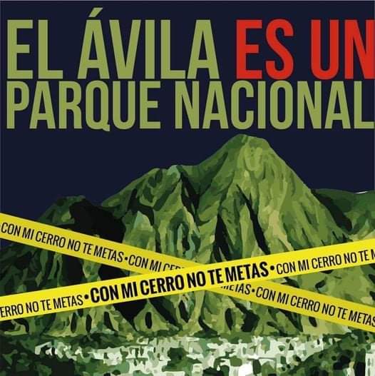 mapaula5's tweet photo. #ElAvila es un parque nacional, protegido por ley, allí no se puede construir nada. #ConMiAvilaNoTeMetas #ElAvilaSeRespeta https://t.co/u2zTfzJGdu