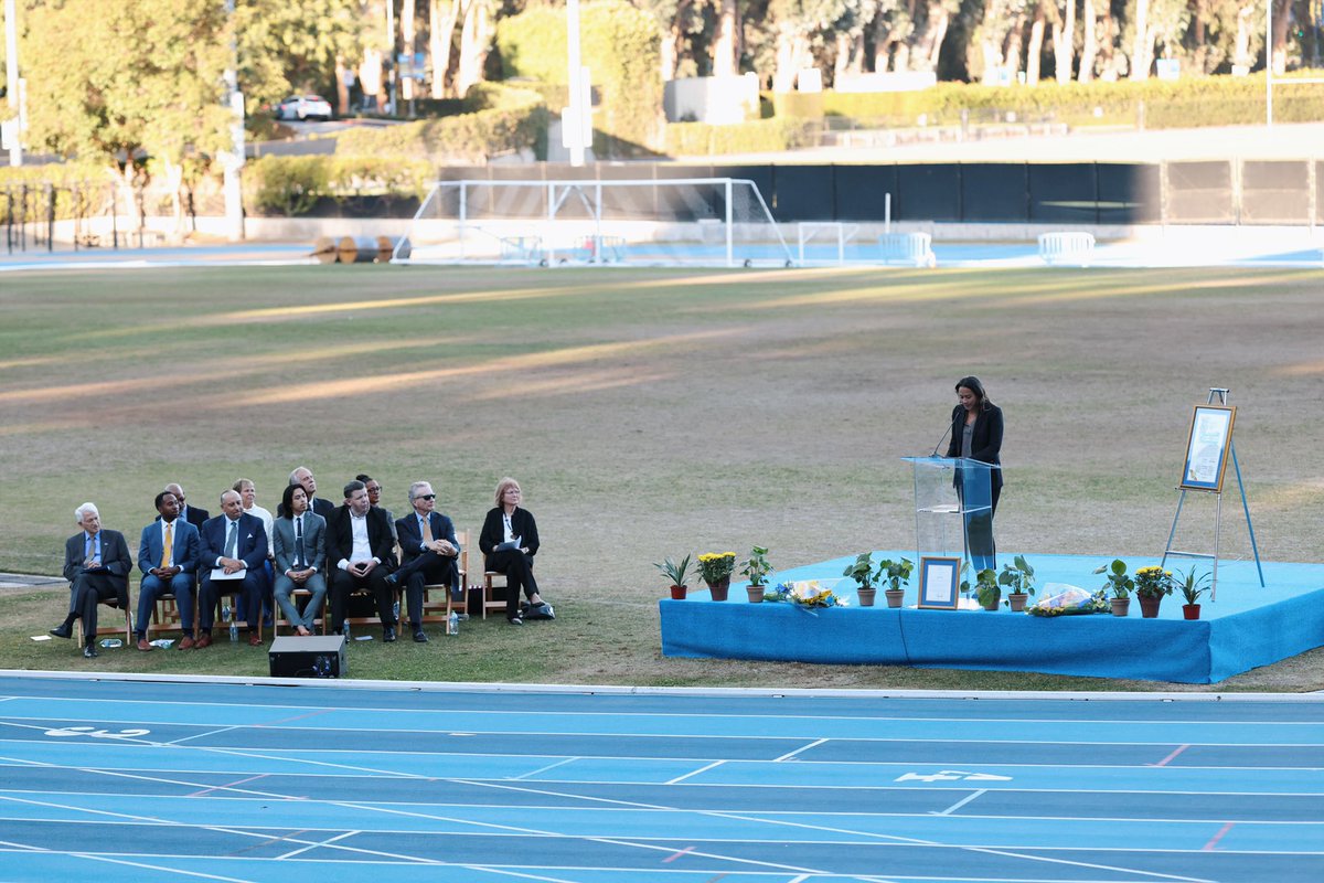 UCLAAthletics's tweet photo. A wonderful day celebrating the life and impact of the one and only Rafer Johnson. 💙💛

#GoBruins https://t.co/rYoIvb0CeM