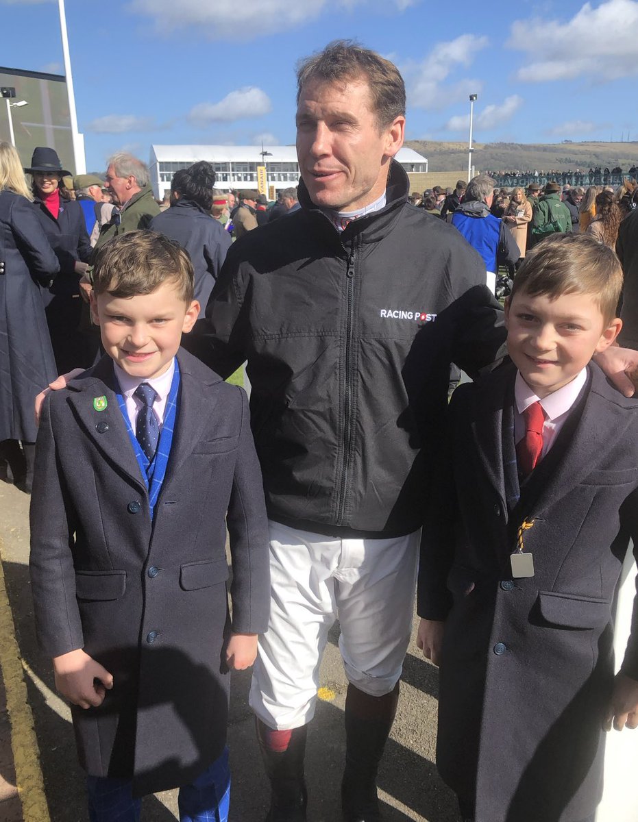 KeighleyTeam's tweet photo. I have 2 very excited boys tonight. They last went to @CheltenhamRaces in March 2020 - these clothes no longer fit &amp; their favourite jockey @dickyjohnson77 has retired. 

We have 4 runners &amp; all with chances. A winner today has set us up well. #TeamKeighley #BePartOfIt https://t.co/nHpWGC9xnJ