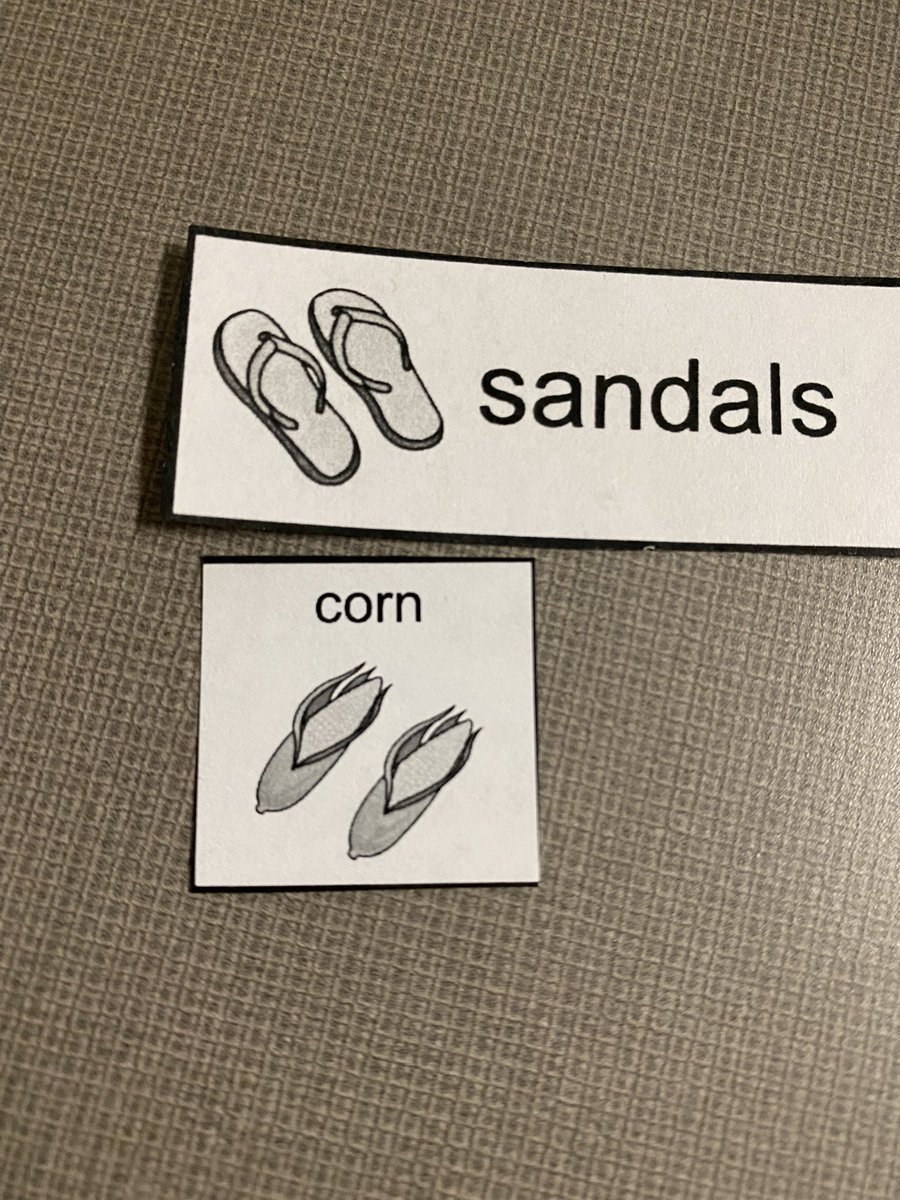 TheLizFactor's tweet photo. One of my students pointed out that sandals and corn look the same and I can’t stop laughing about it. #SpecialEducation https://t.co/HKaAWxnsFP