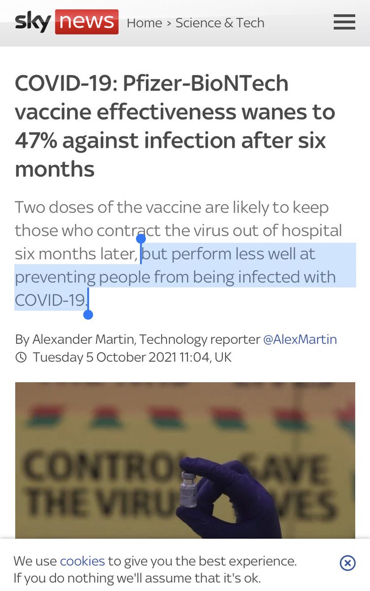nite71's tweet photo. @ClareCraigPath @johnnywebster72 #VE is divided in a) preventing infection/transmission and b) preventing severe illness/death.
Mandates and vaccine passports are justified by suggesting the vaccinated don’t transmit the virus. This is simply not true.
#NoGreenPass #QRCodeSurveillance #SocialCreditSystem https://t.co/bK9xZmlJNE
