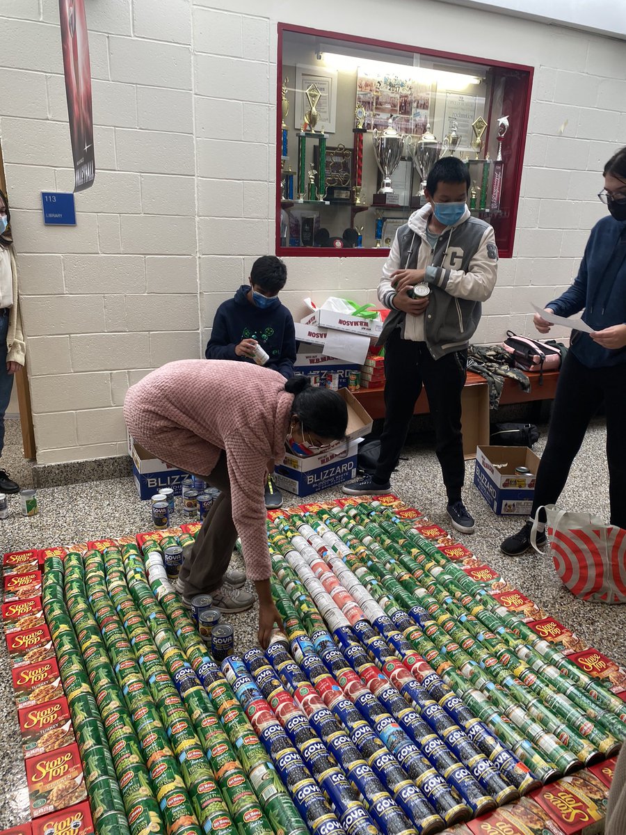 MHSCanDoIt's tweet photo. Our first ever practice build is a success!! Thanks to everyone at MHS we got more than enough cans and next week we will be off to the competition!! https://t.co/nnzGqSNU5b